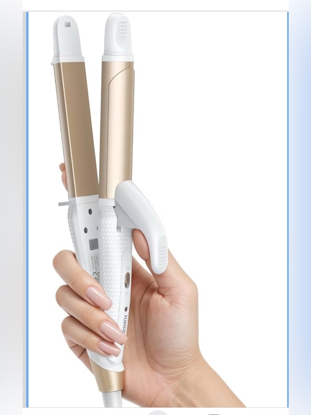 Lite Travel Curling Iron Mini, Dual Voltage Curling Iron for Europe